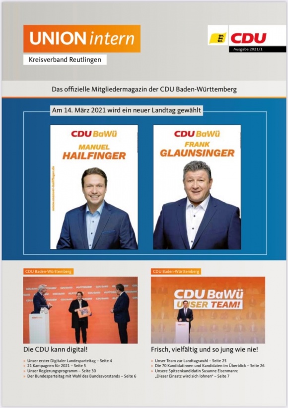 UNIONintern - Ausgabe 1 / 2021